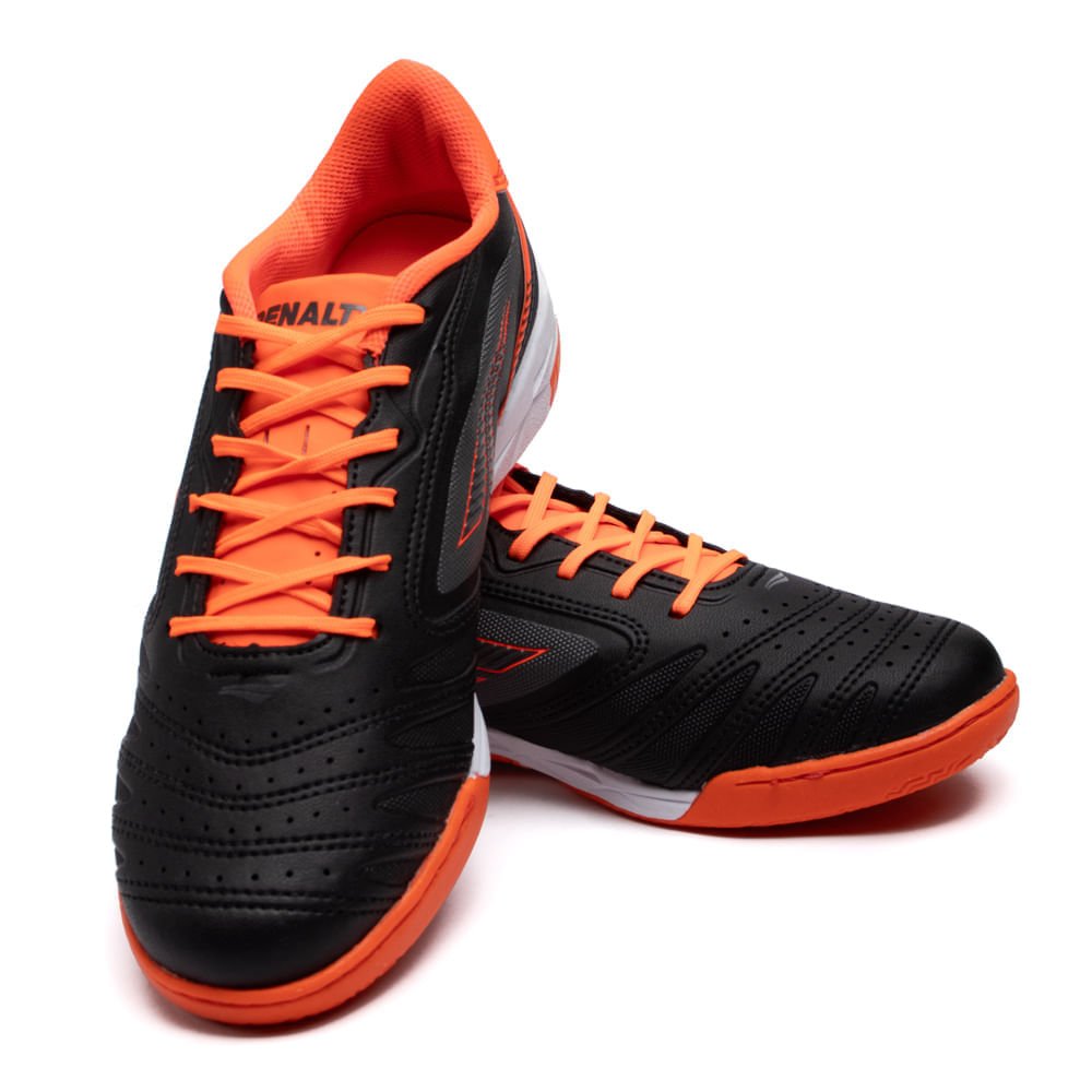Chuteira Futsal Penalty Brasil 70 Y-1 Preto/coral Preto/Laranja 5