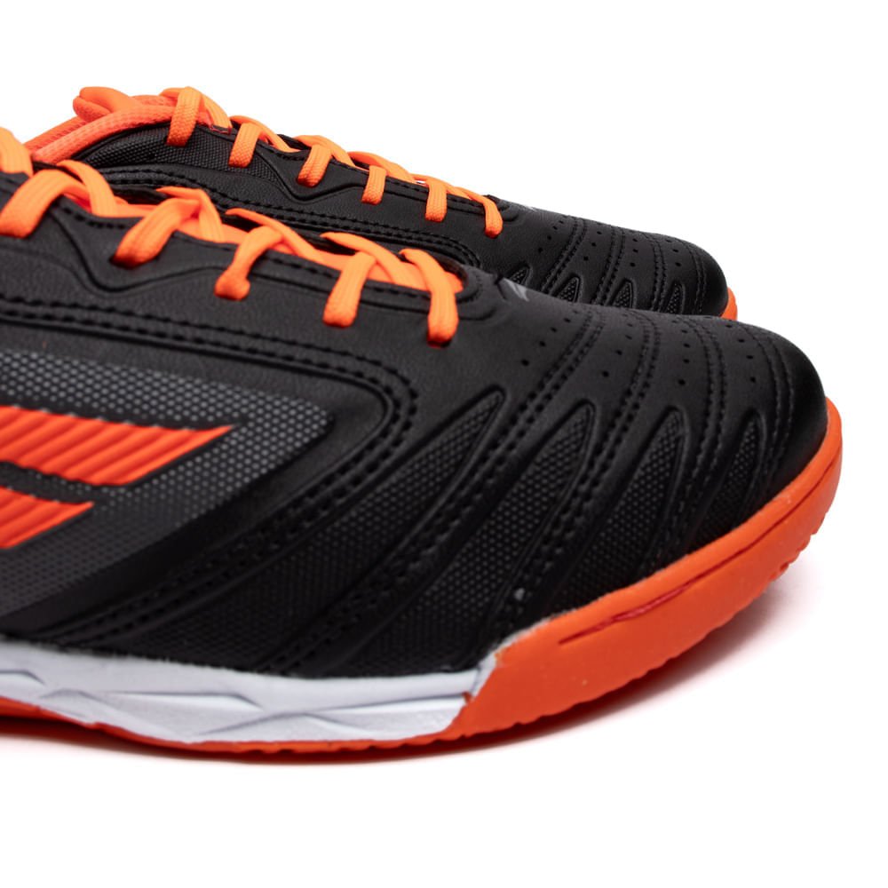 Chuteira Futsal Penalty Brasil 70 Y-1 Preto/coral Preto/Laranja 8