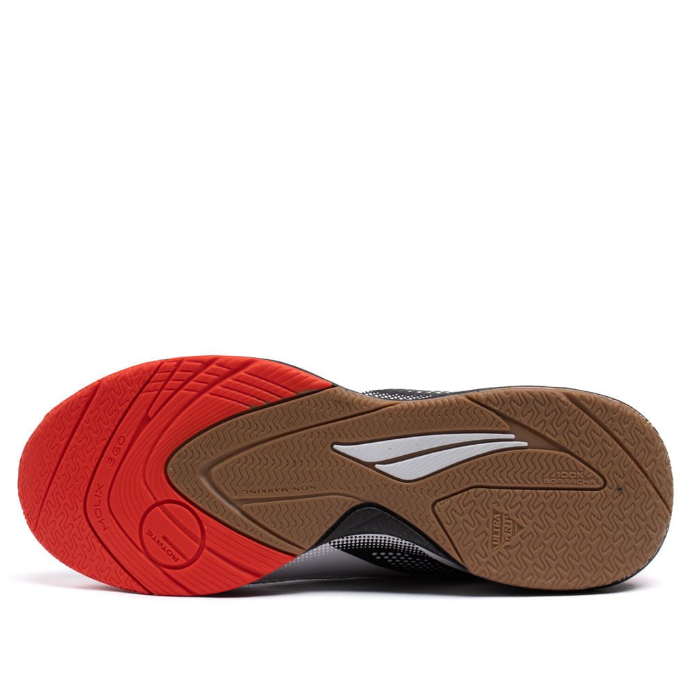 Chuteira Futsal Penalty Max 500 Locker Y-3 Branco/vermelho Branco/Vermelho 2