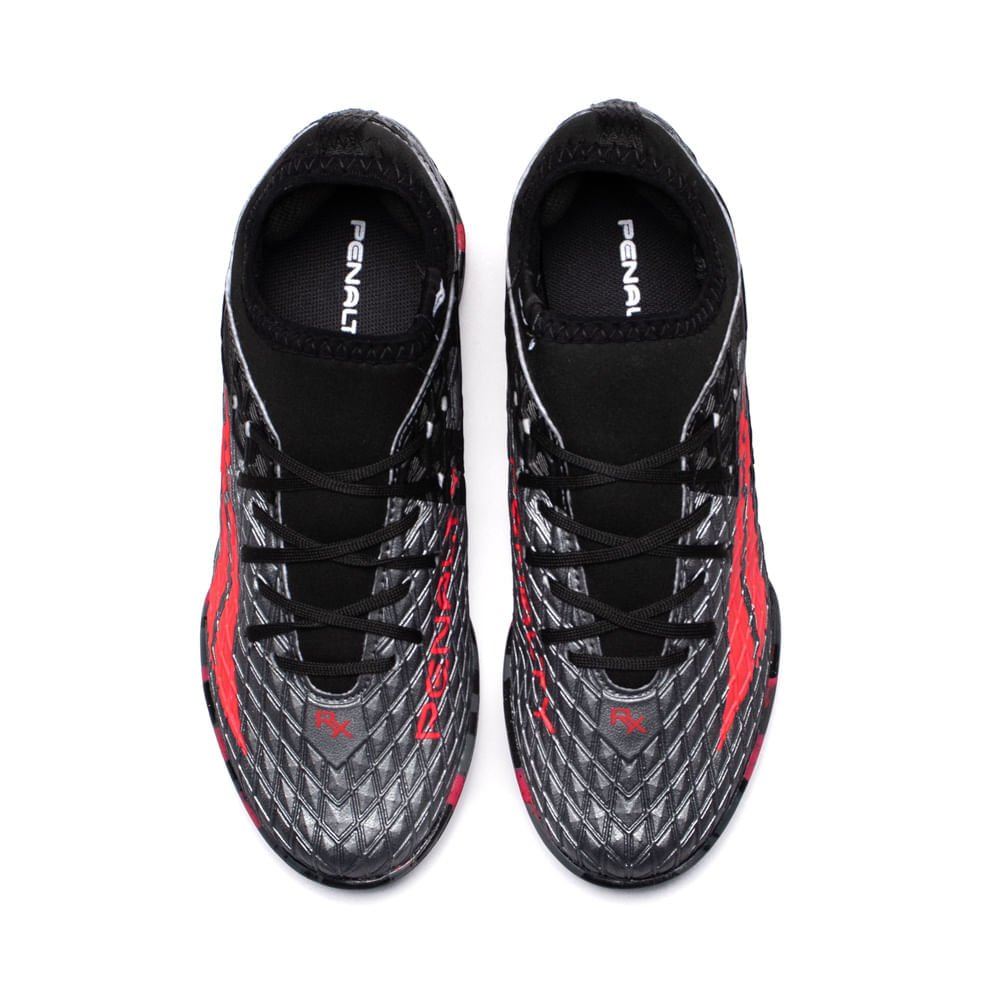 Chuteira Society Infantil Penalty Rx Locker Kids Y-3 Cinza/pink Cinza/Pink 4