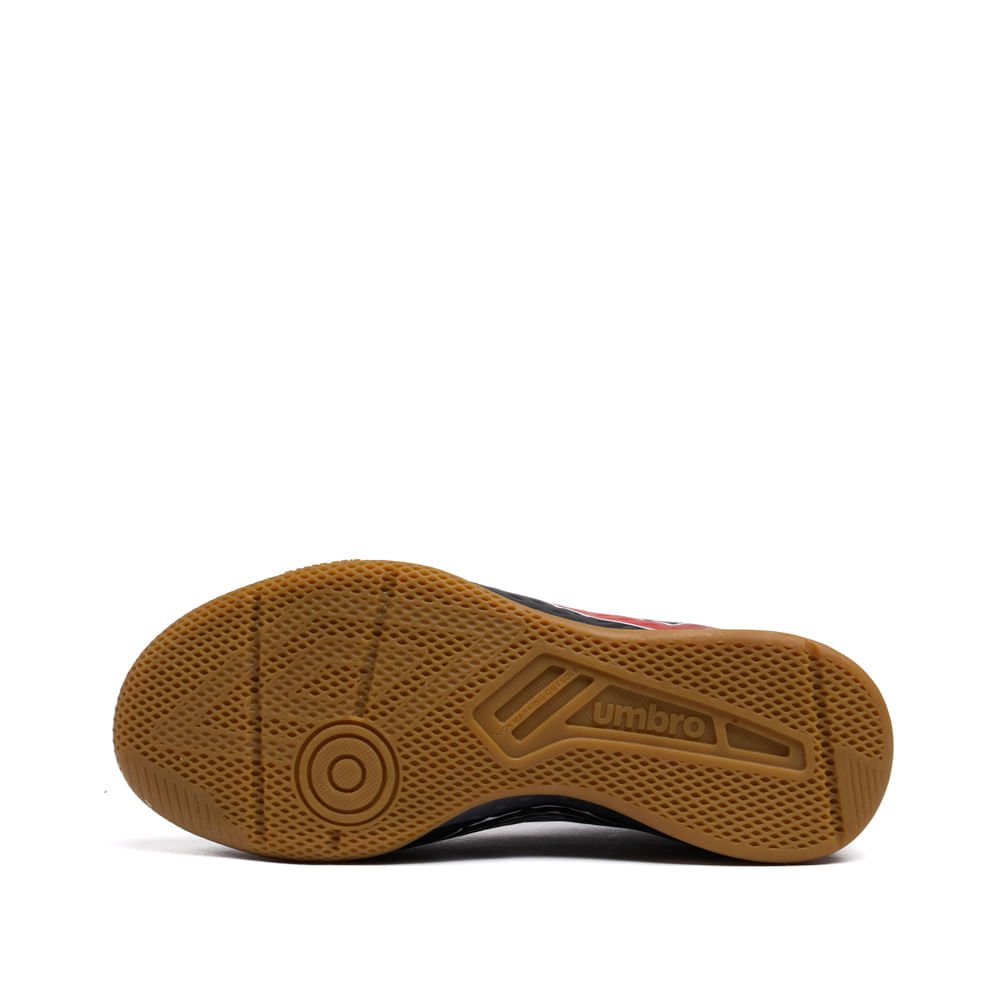 Chuteira Futsal Infantil Umbro Warskin Preto/Vermelho Preto/Vermelho 2