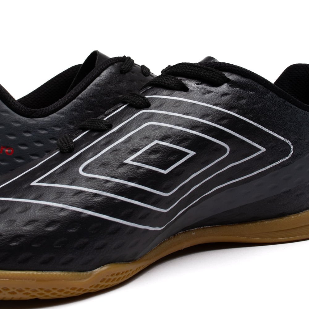 Chuteira Futsal Infantil Umbro Warskin Preto/Vermelho Preto/Vermelho 7