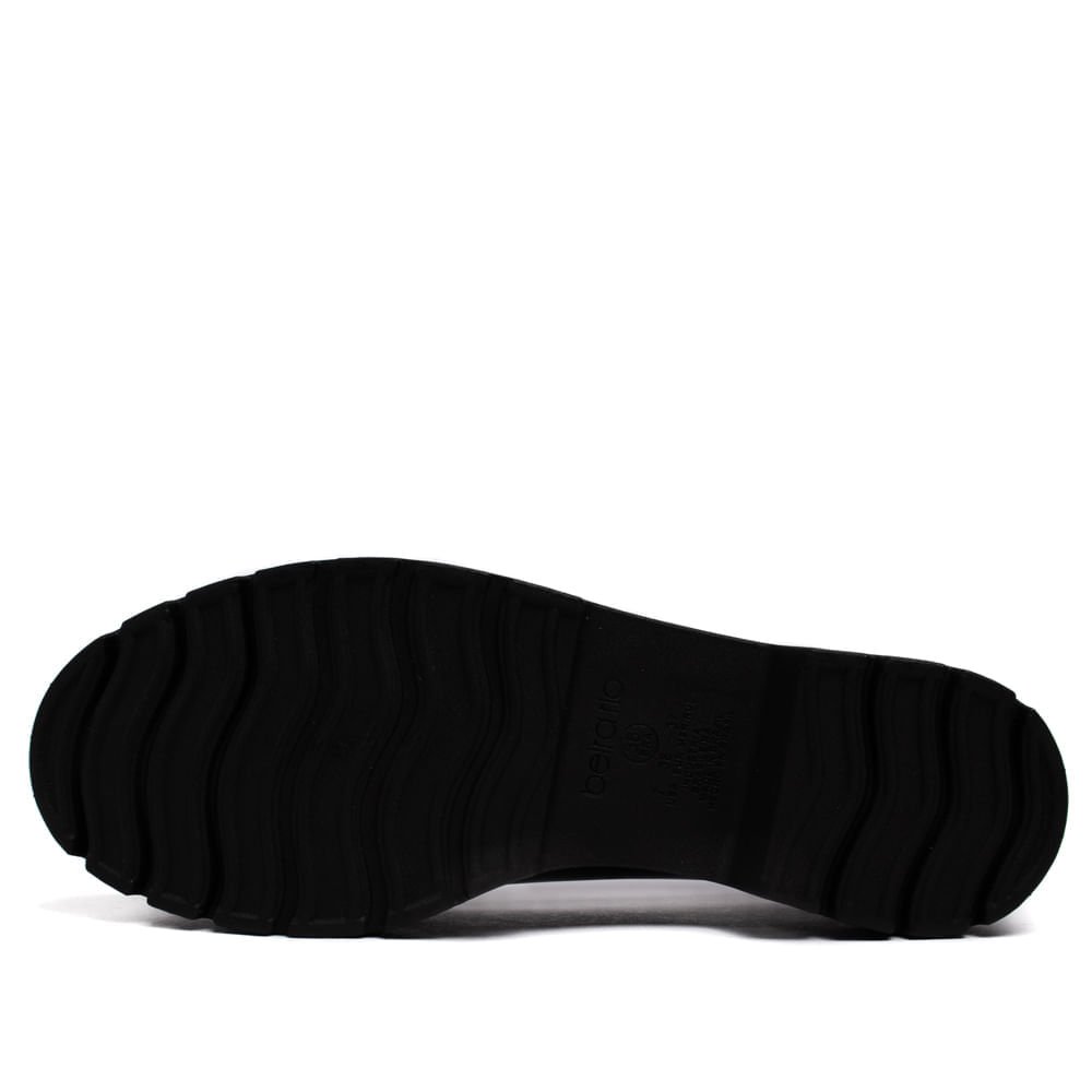 Sapato Mocassim Feminino Beira Rio Napa Turim com Aplicações Metalizadas Preto Preto 2