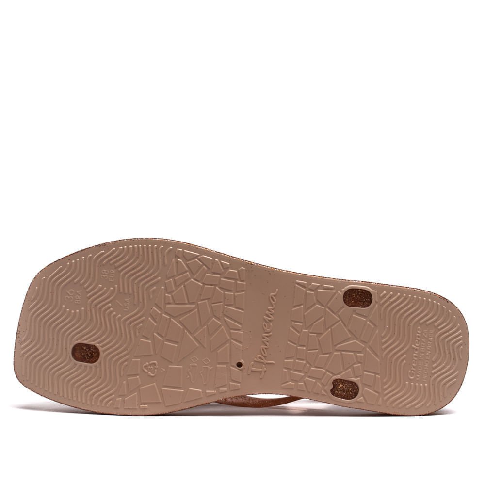 Chinelo Feminino Grendene Ipanema Edge Maxi com Glitter Rosa Claro Rosa 2