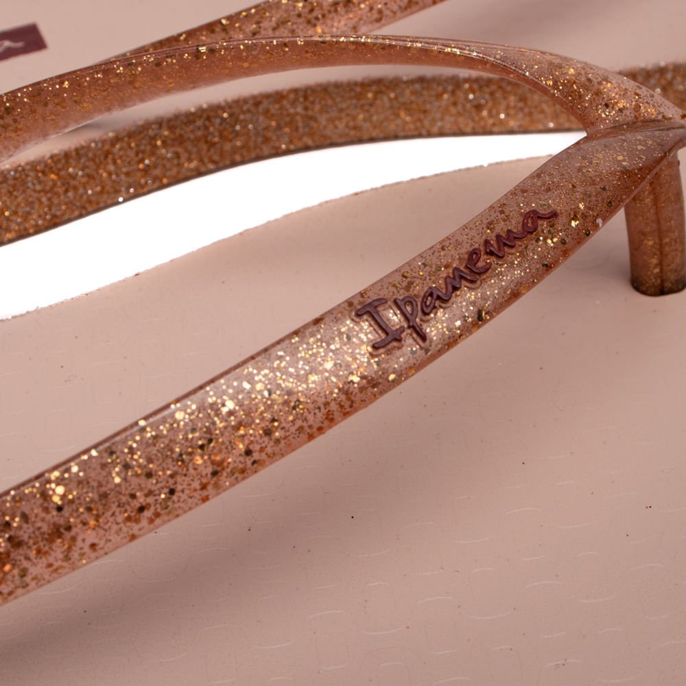 Chinelo Feminino Grendene Ipanema Edge Maxi com Glitter Rosa Claro Rosa 5