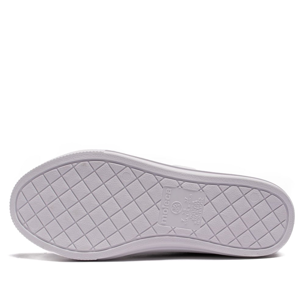 Tênis Feminino Moleca em Lona Preto/Branco Preto 2