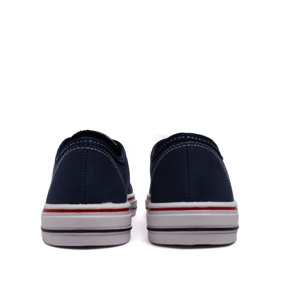 Tênis Feminino Moleca Sider em Lona Marinho/Branco Azul 3