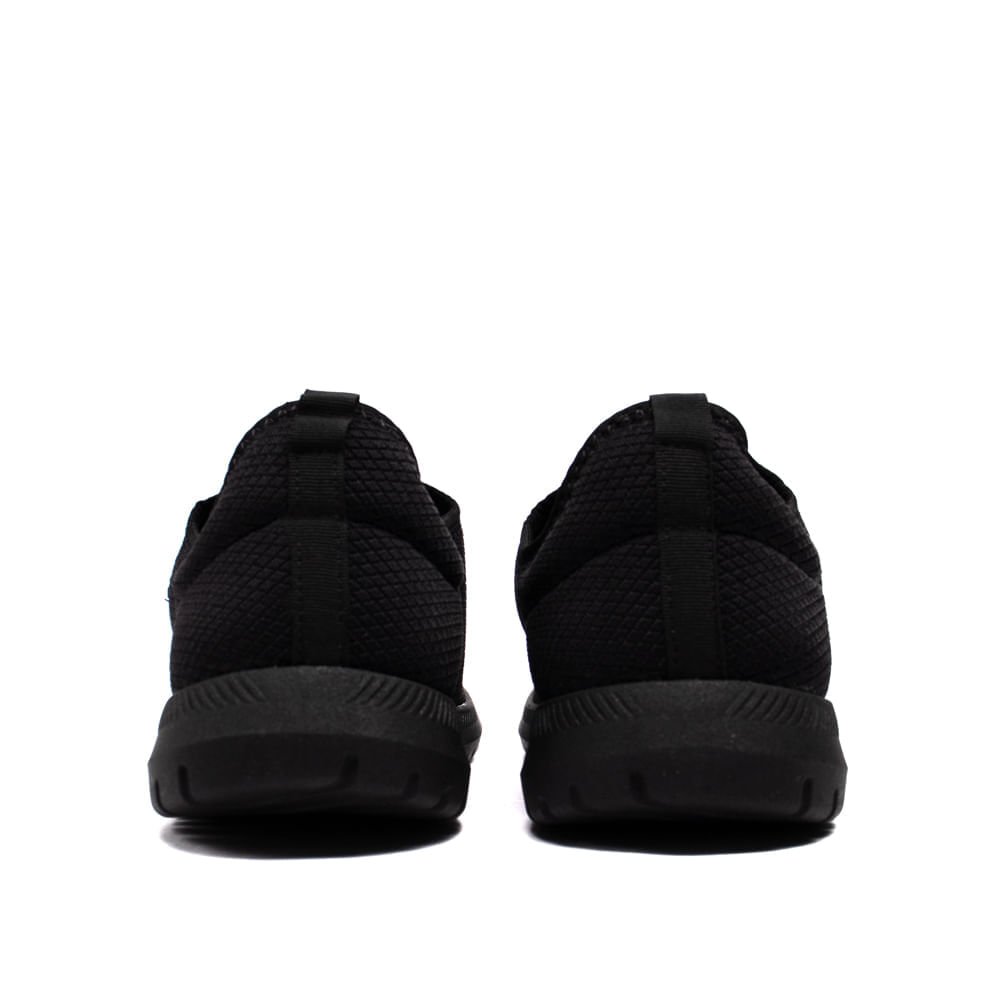 Tênis Masculino Actvitta Calce Fácil Sem Cadarço Preto Preto 3