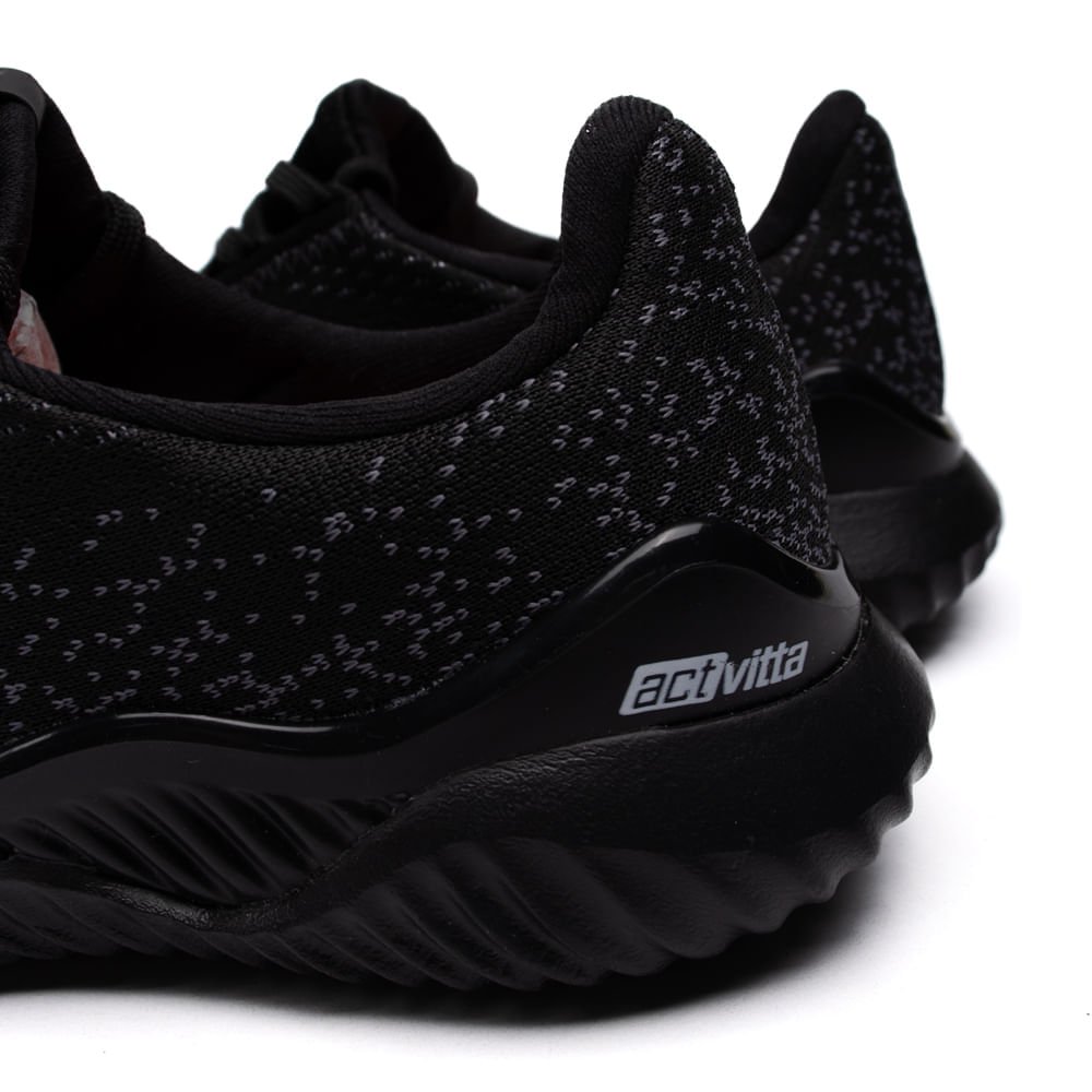 Tênis Feminino Actvitta Calce Fácil Preto Preto 5