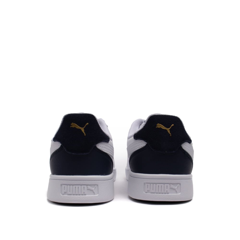 Tênis Masculino Puma Shuffle com Recortes Branco/Marinho Branco 3
