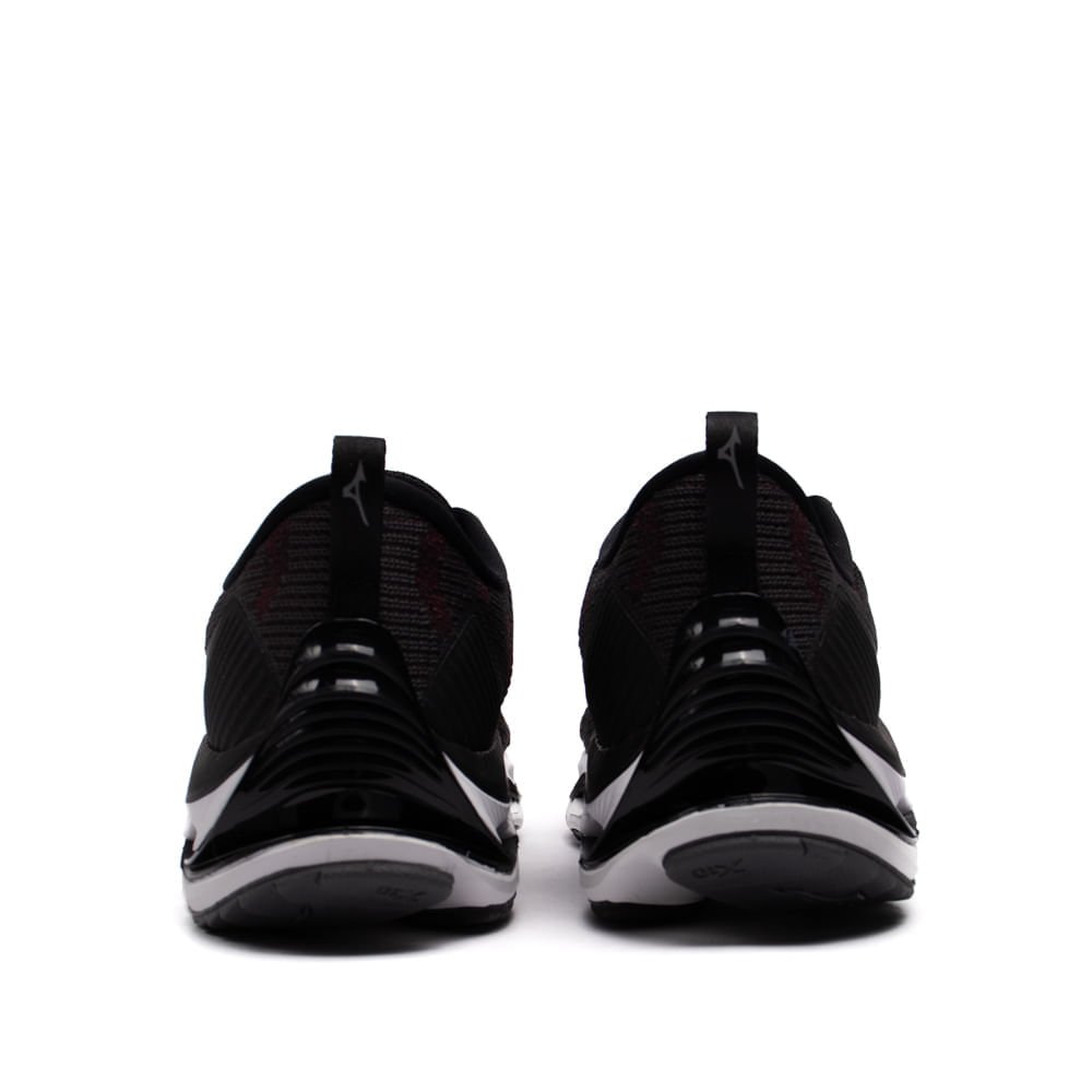 Tênis Masculino Mizuno Wave Stratos 2 Cinza Escuro/Bordô Cinza 3