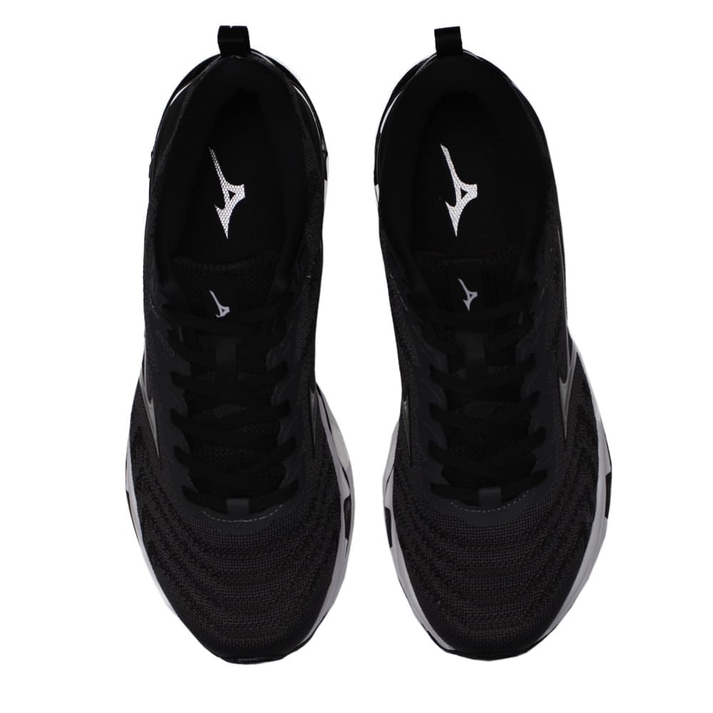 Tênis Masculino Mizuno Wave Stratos 2 Cinza Escuro/Bordô Cinza 4