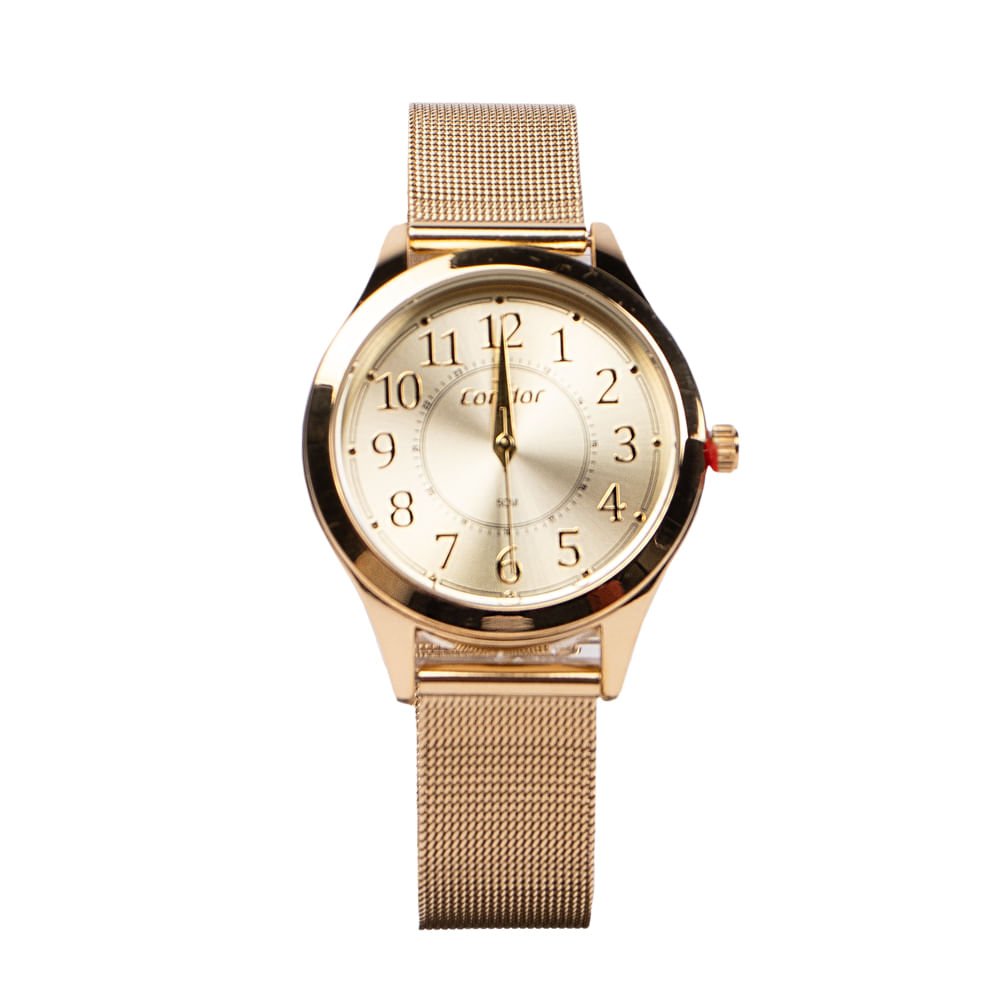 Relógio Feminino Condor Analógico CO2035NII/K4X com Conjunto Dourado