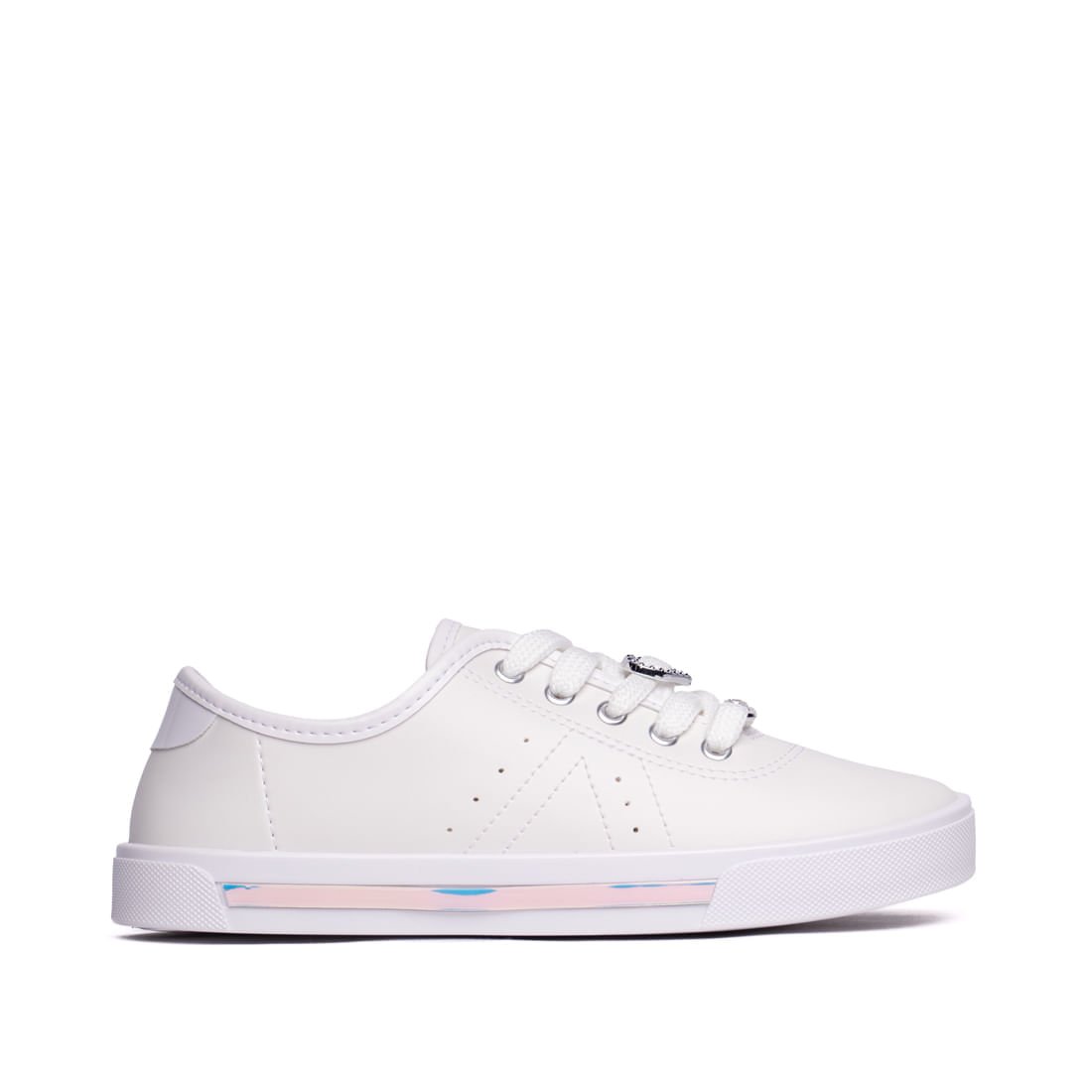Tênis Infantil Molekinha com Charms Branco Branco 1