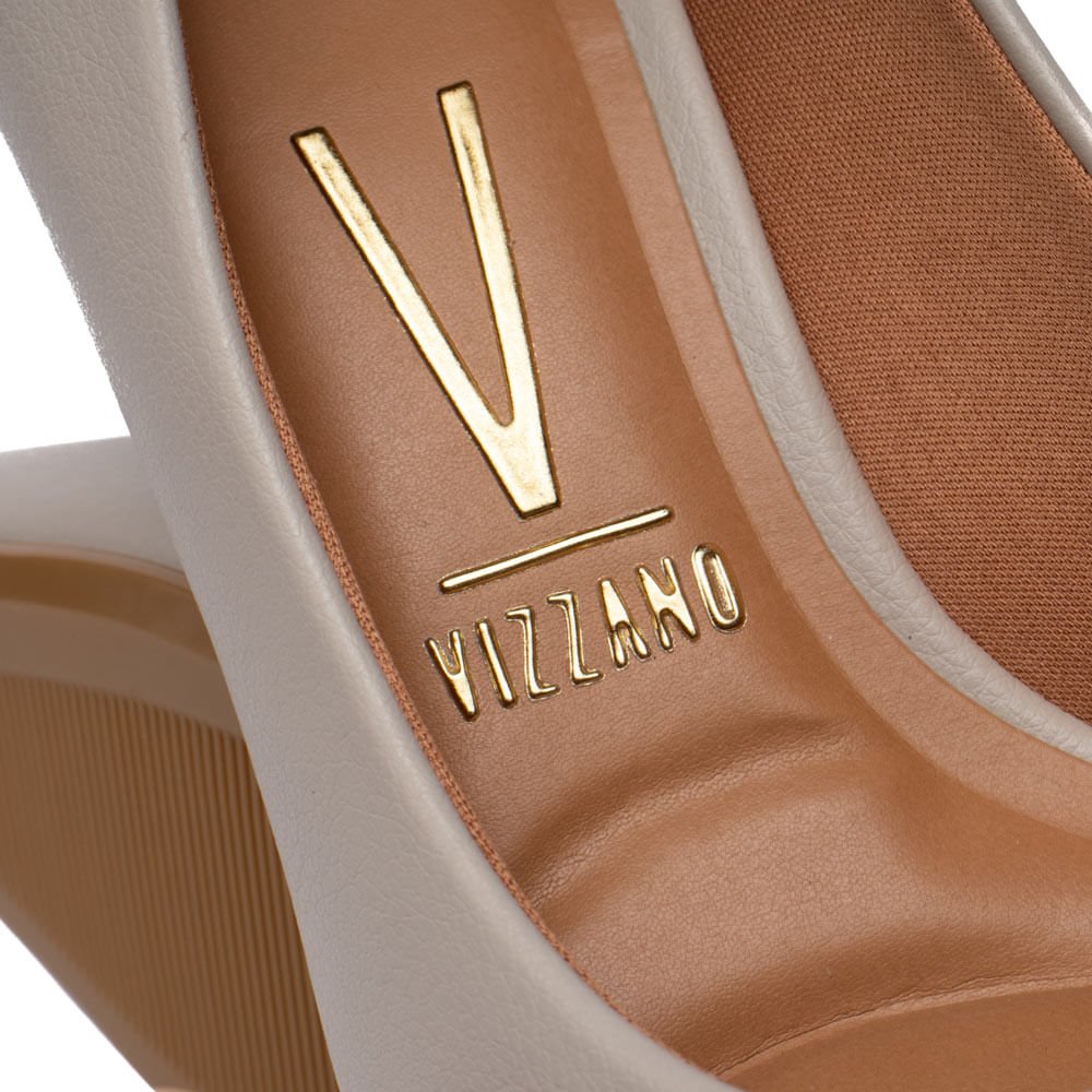 Sapato Scarpin Feminino Vizzano com Detalhe Metalizado Cinza Cinza 6