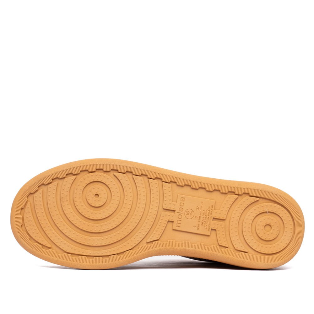 Tênis Feminino Moleca em Nobuck com Recortes Bege Bege 2