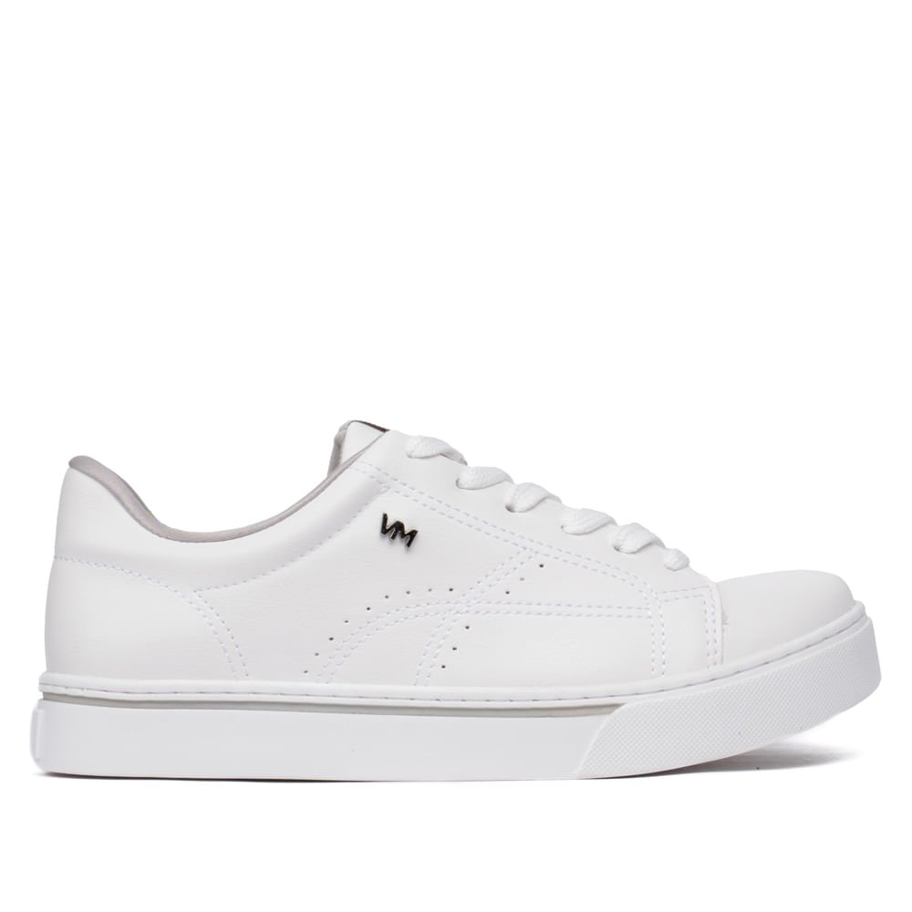 Tênis Feminino Via Marte Casual com Costuras Branco