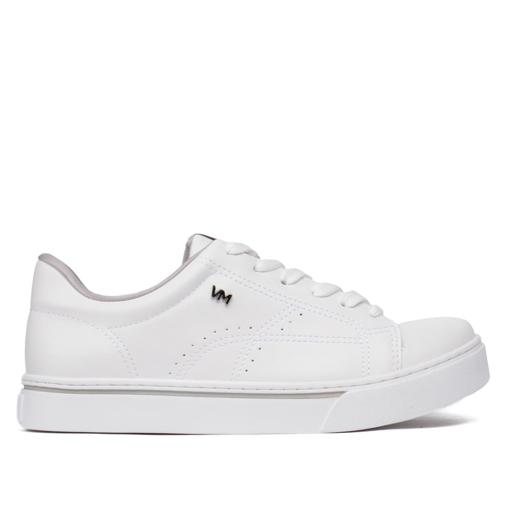 Tênis Feminino Via Marte Casual com Costuras Branco