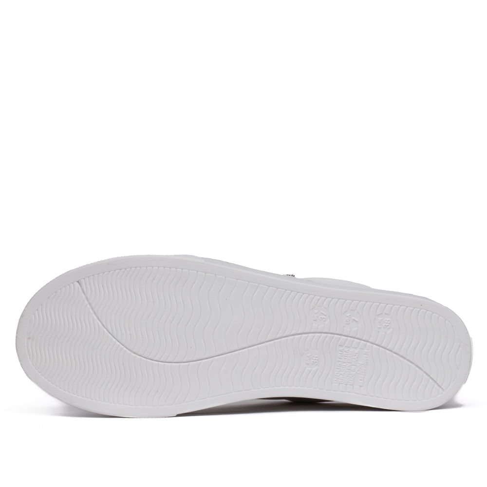 Tênis Feminino Via Marte Casual com Costuras Branco Branco 2