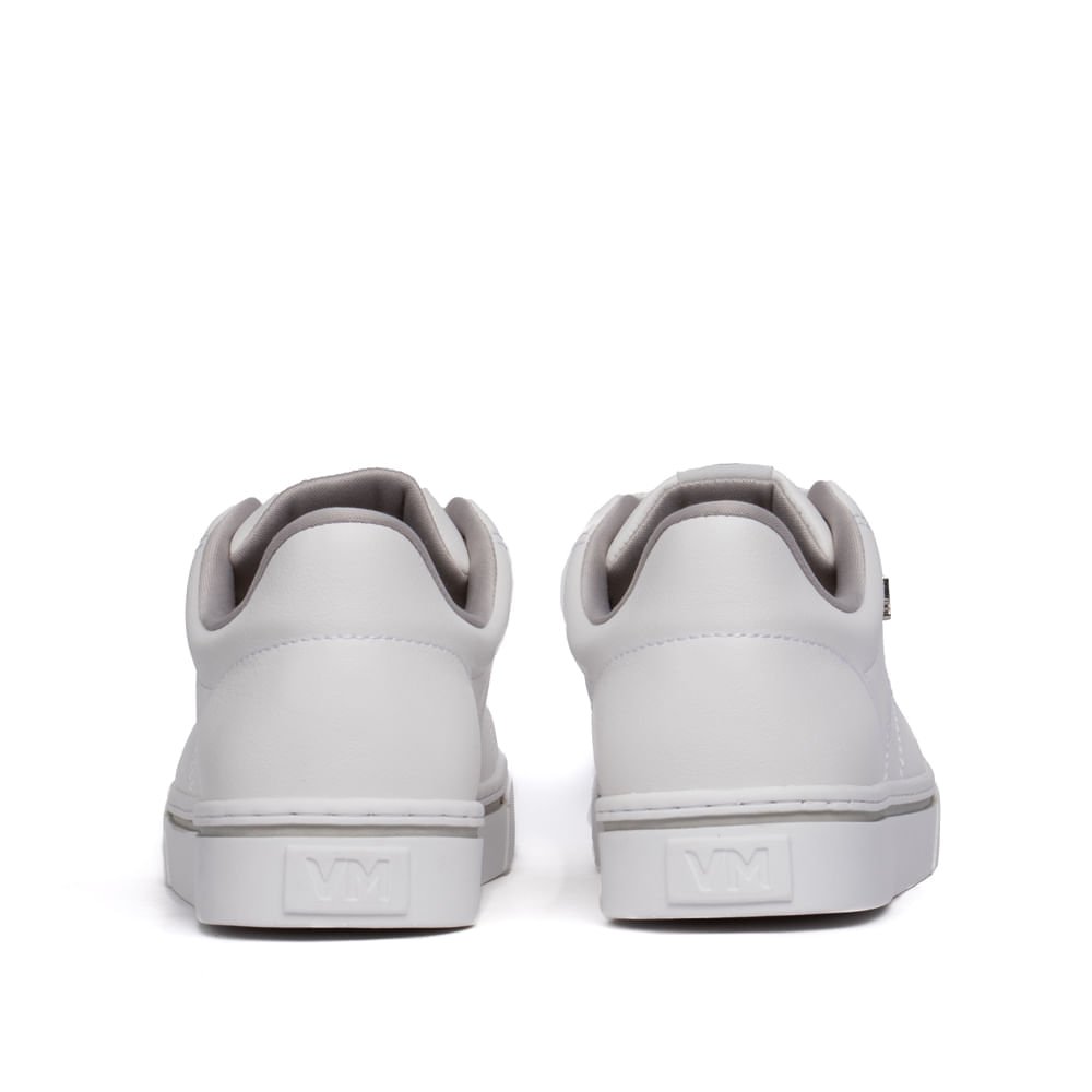 Tênis Feminino Via Marte Casual com Costuras Branco Branco 3