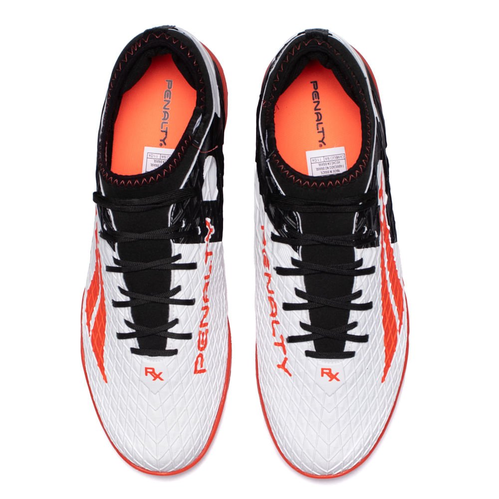 Chuteira Futsal Penalty RX Locker Y-3.0 Branco/vermelho Branco 4