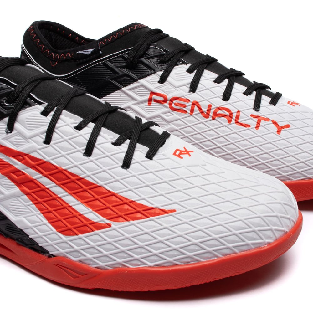 Chuteira Futsal Penalty RX Locker Y-3.0 Branco/vermelho Branco 8