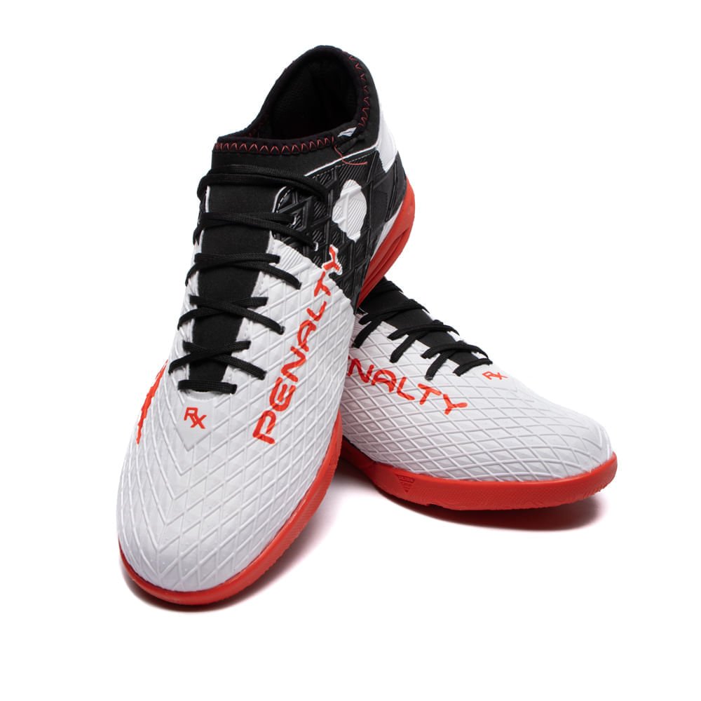 Chuteira Futsal Penalty RX Locker Y-3.0 Branco/vermelho Branco 5