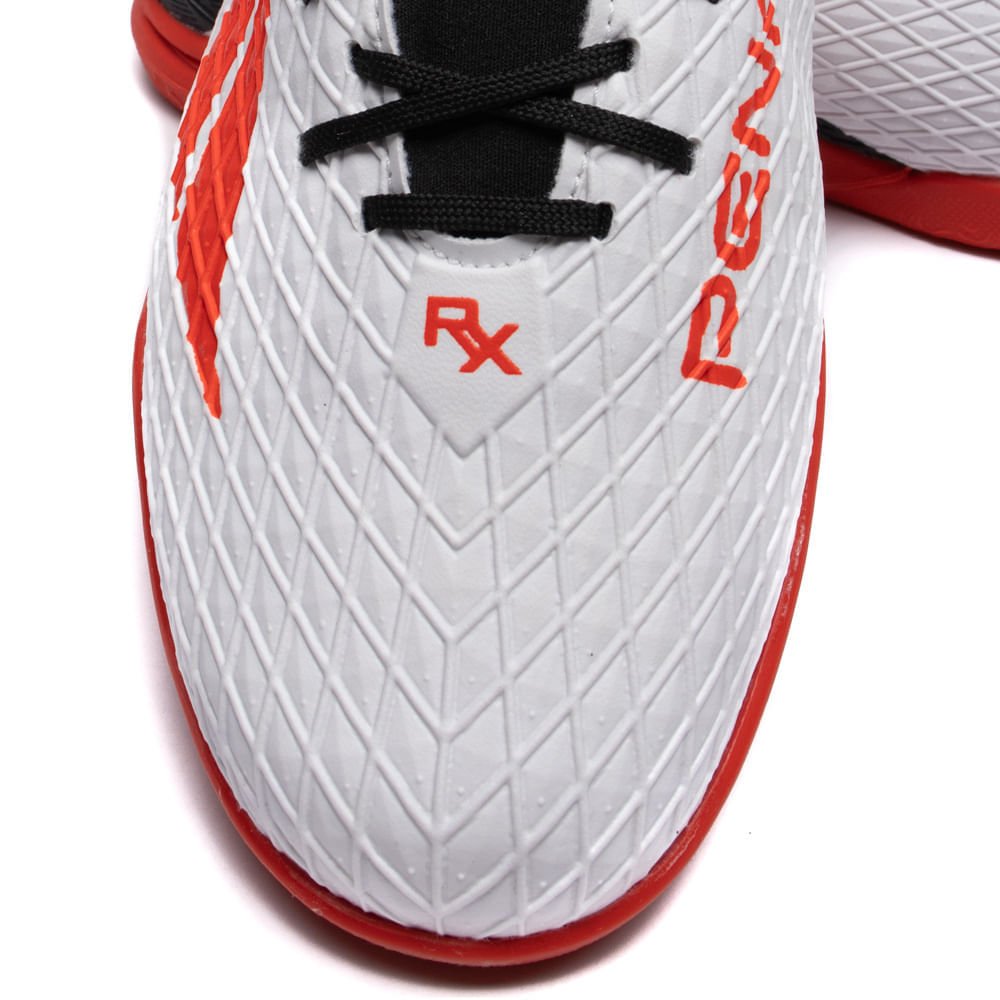 Chuteira Futsal Penalty RX Locker Y-3.0 Branco/vermelho Branco 7