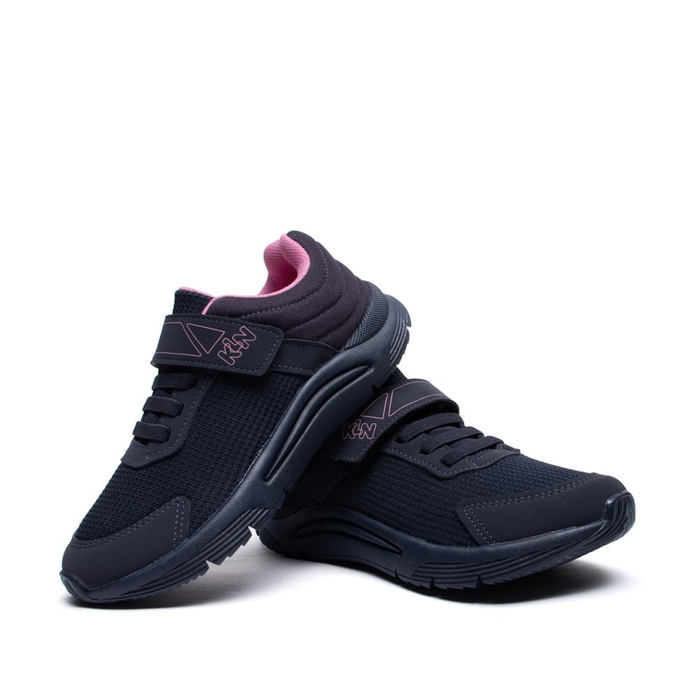Tênis Infantil Klin New Sport Menina Marinho/rosa Azul 5
