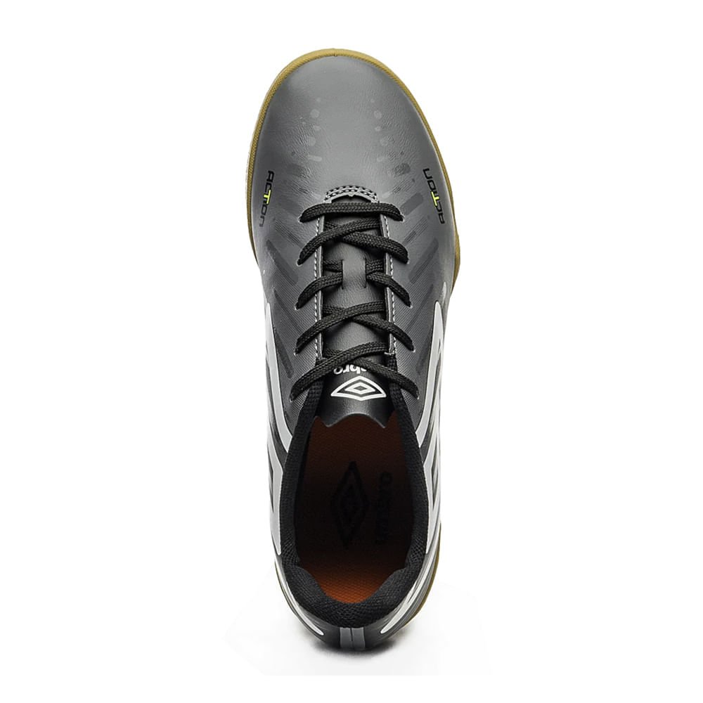Chuteira de Futsal Umbro Action Cinza/preto Cinza 3