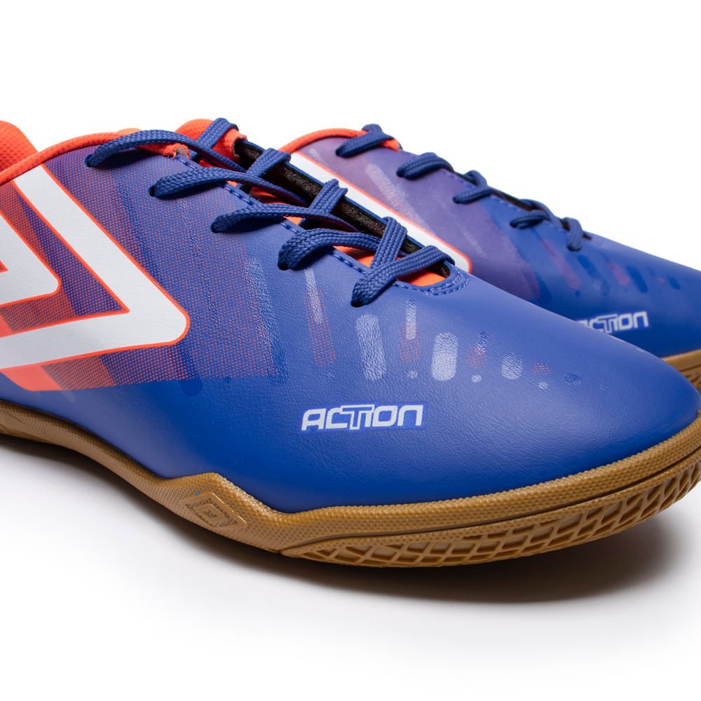 Chuteira de Futsal Umbro Action Azul Royal/coral Azul 6