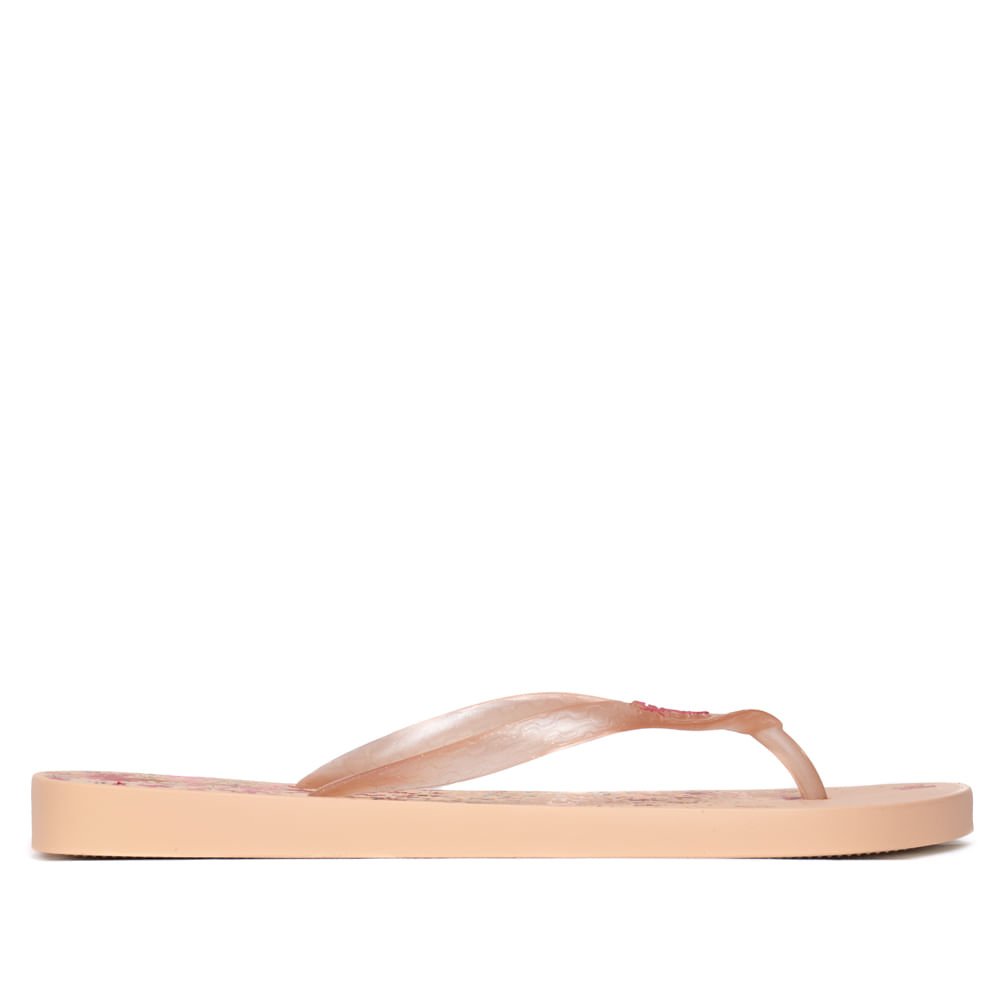 Chinelo Feminino Grendene Ipanema Oasis Perolado Bege Rosa 2