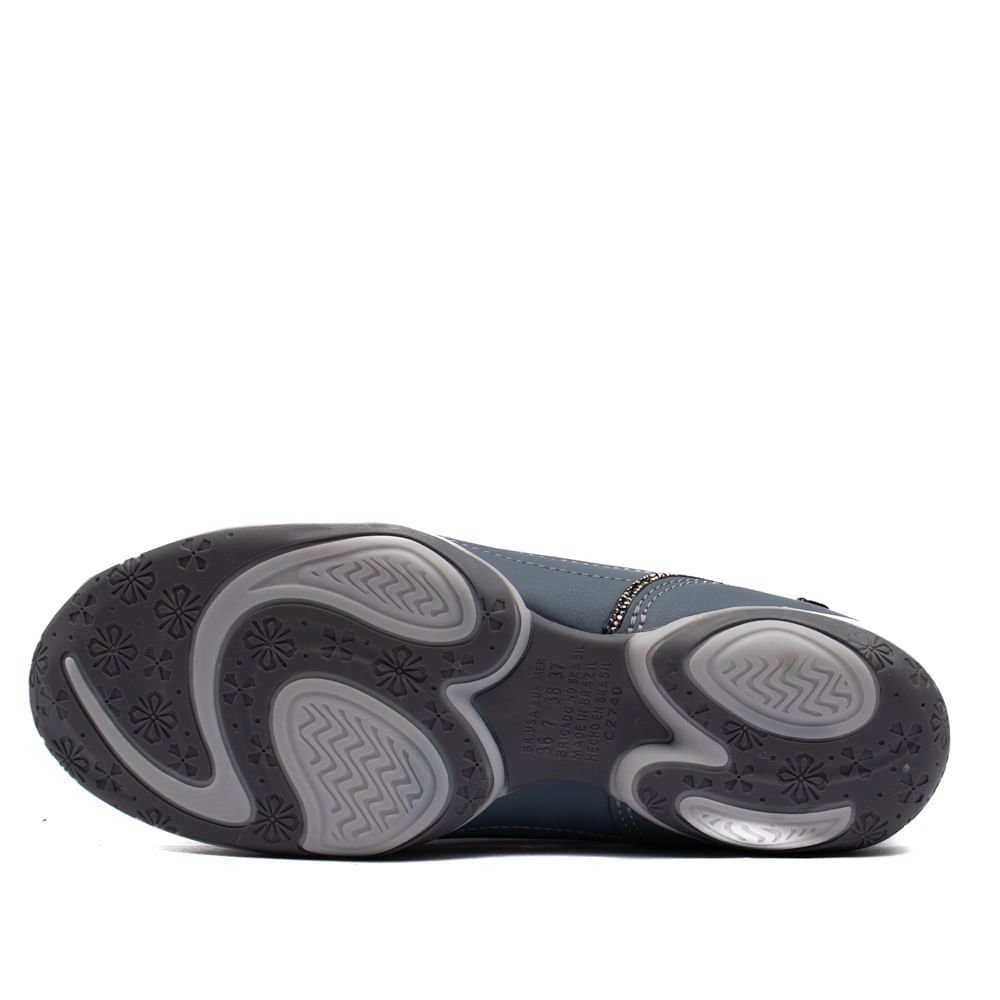 Sapatilha Feminina Kolosh com detalhe em Strass Petroleo Azul 2