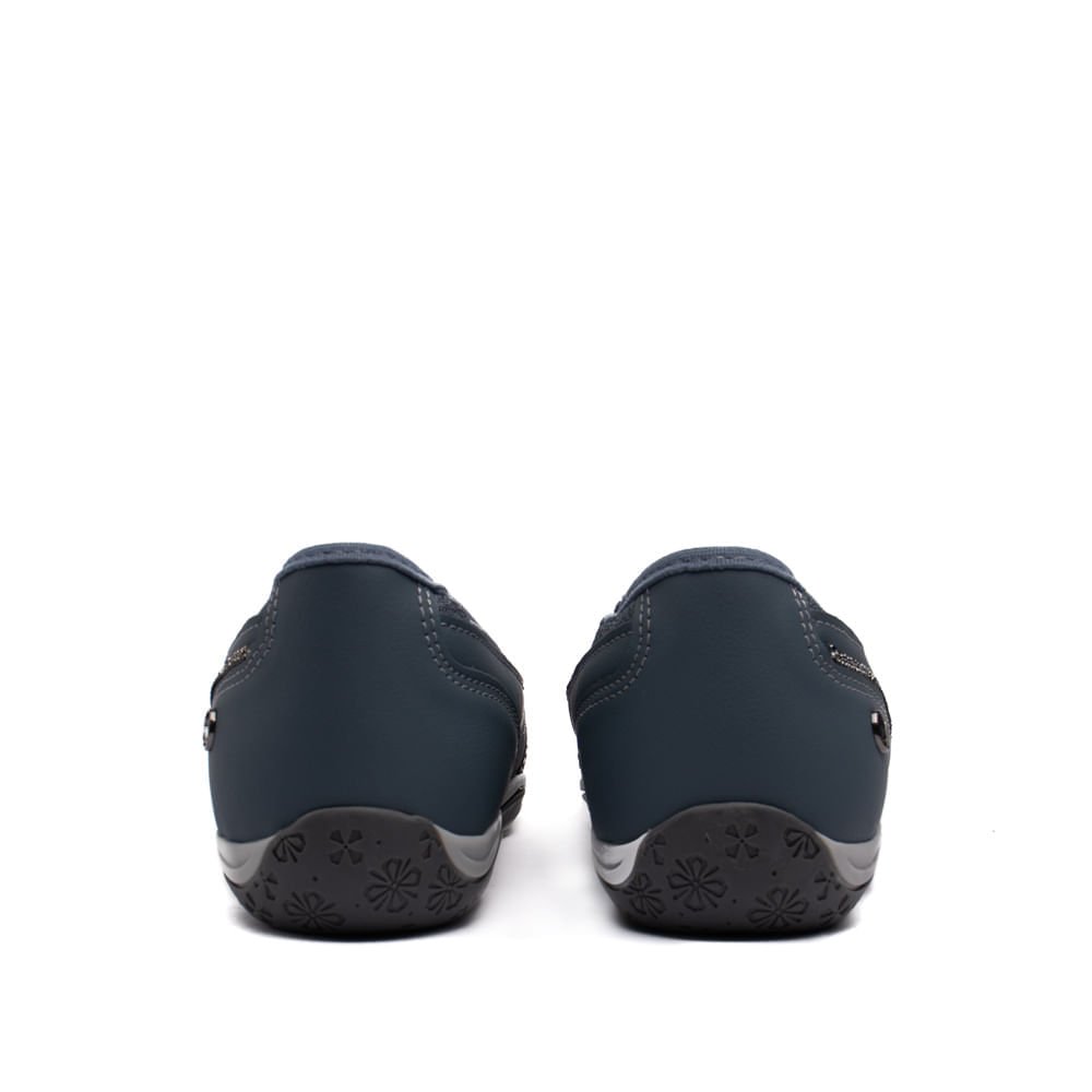 Sapatilha Feminina Kolosh com detalhe em Strass Petroleo Azul 3