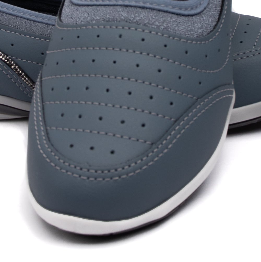 Sapatilha Feminina Kolosh com detalhe em Strass Petroleo Azul 5