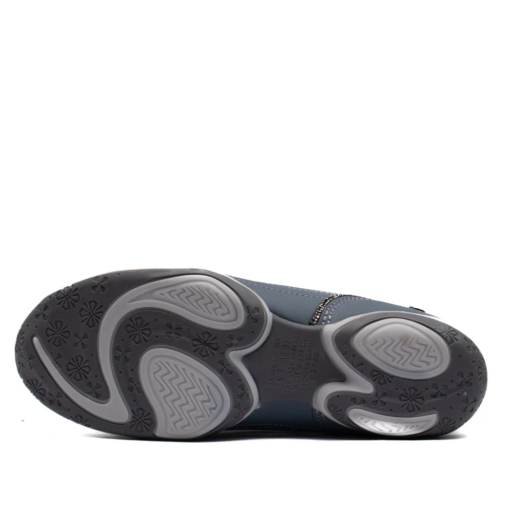 Sapatilha Feminina Kolosh com detalhe em Strass Petroleo Azul 2