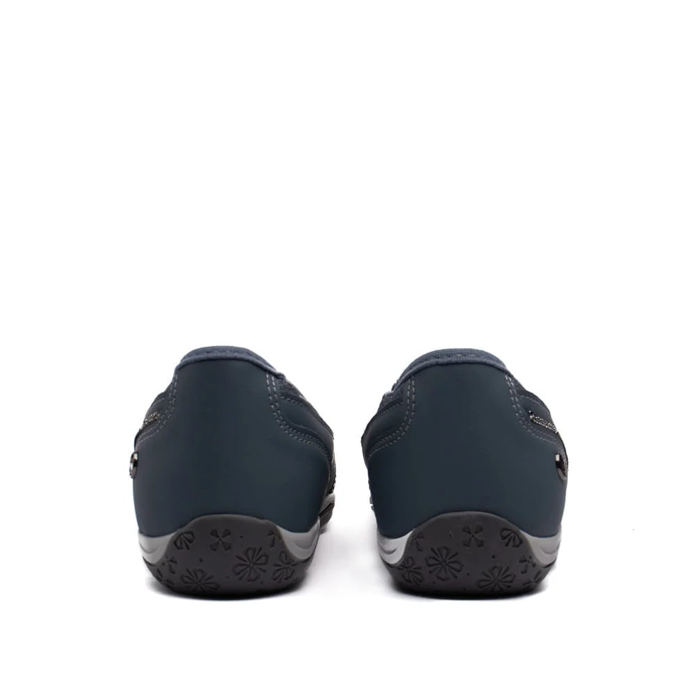 Sapatilha Feminina Kolosh com detalhe em Strass Petroleo Azul 3