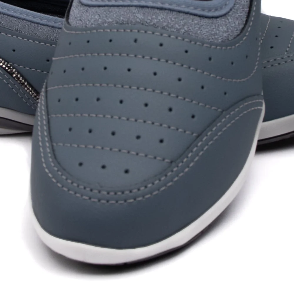 Sapatilha Feminina Kolosh com detalhe em Strass Petroleo Azul 5