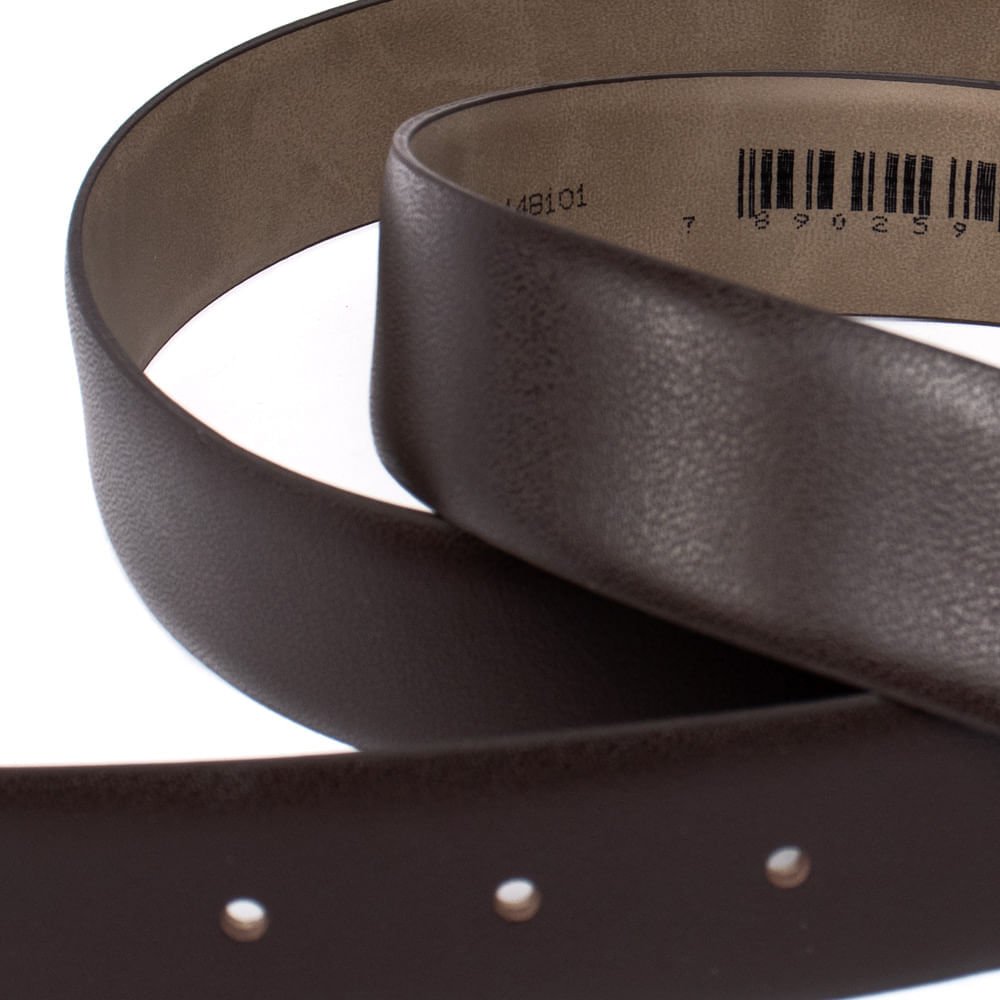 Cinto Masculino Fasolo em Couro T111148-101 Marrom Escuro Marrom 4