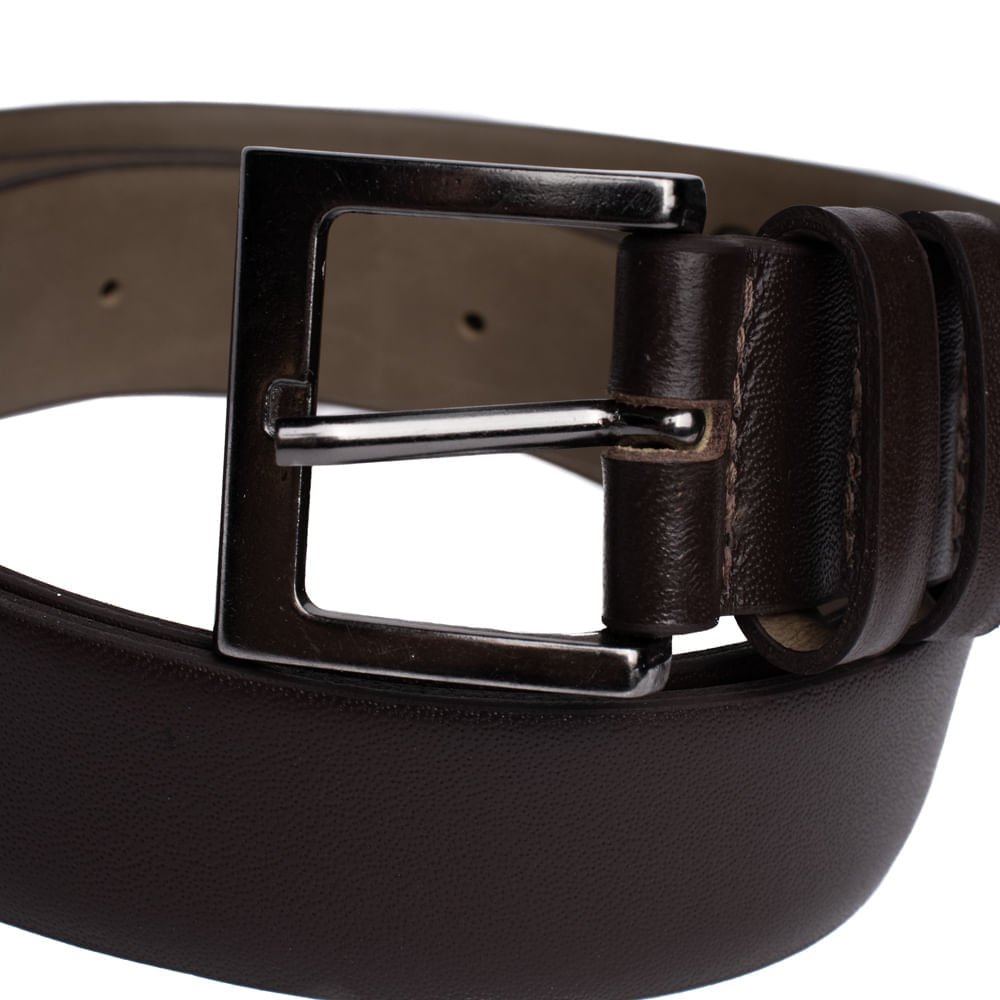 Cinto Masculino Fasolo em Couro X001148-101 Café Marrom 2