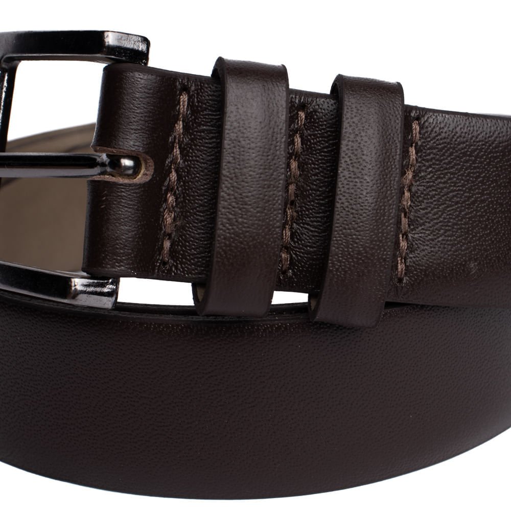 Cinto Masculino Fasolo em Couro X001148-101 Café Marrom 3