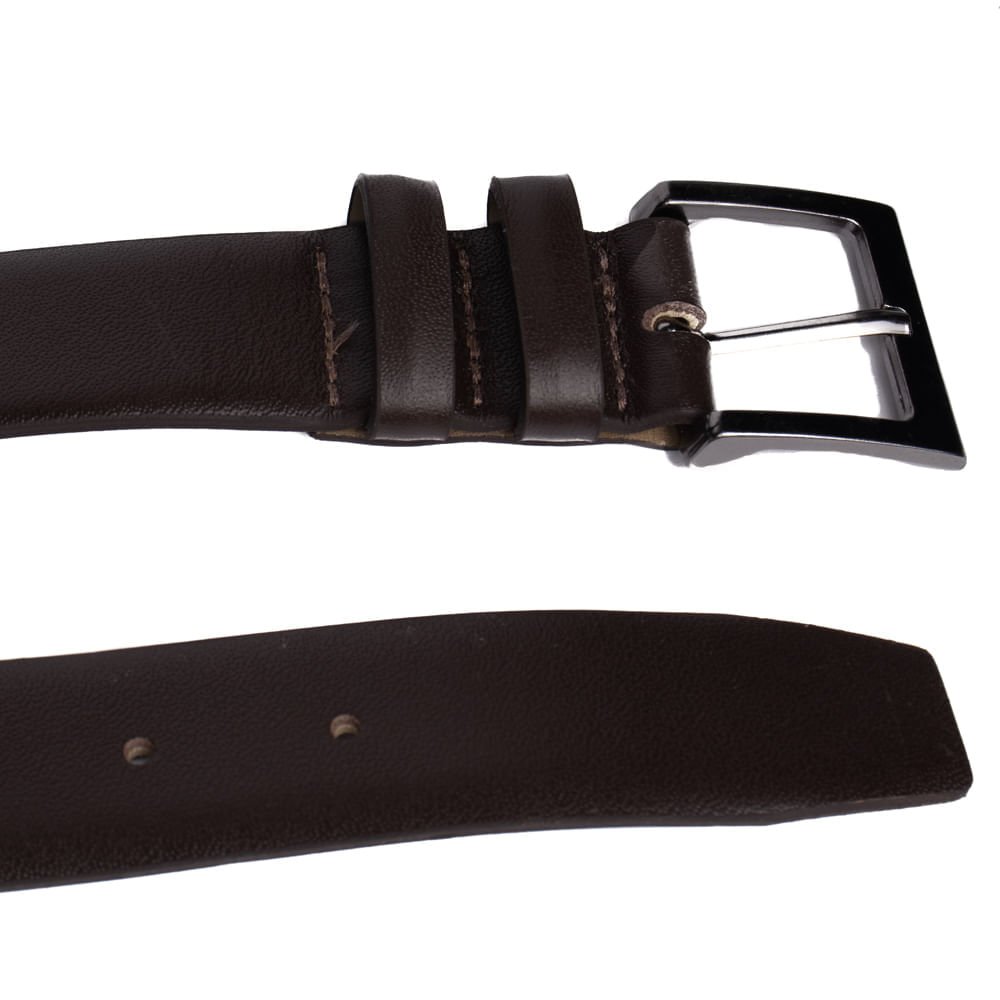 Cinto Masculino Fasolo em Couro X001148-101 Café Marrom 4
