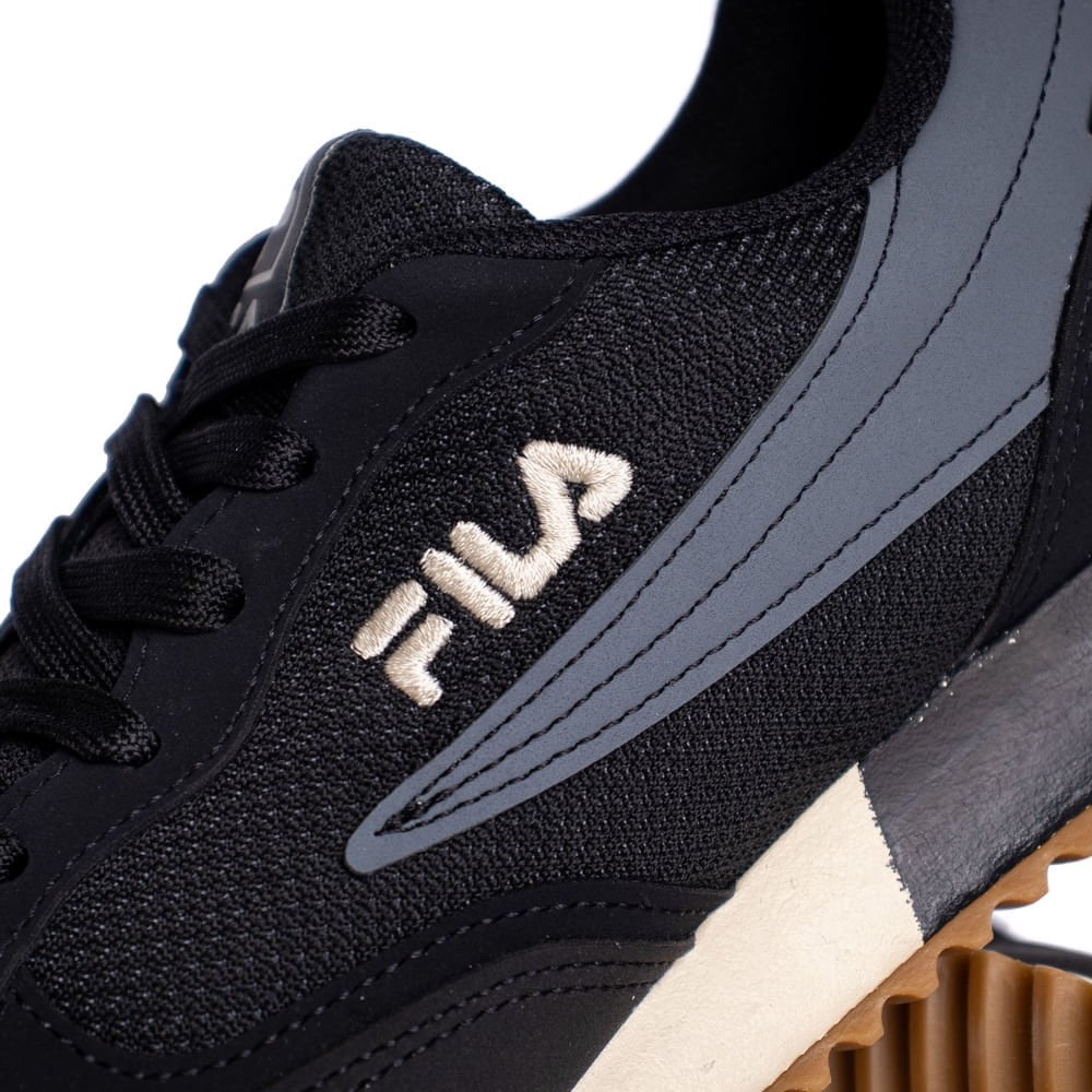 Tênis Masculino Fila Euro Jogger Sport II Preto/bege Preto/Bege 5