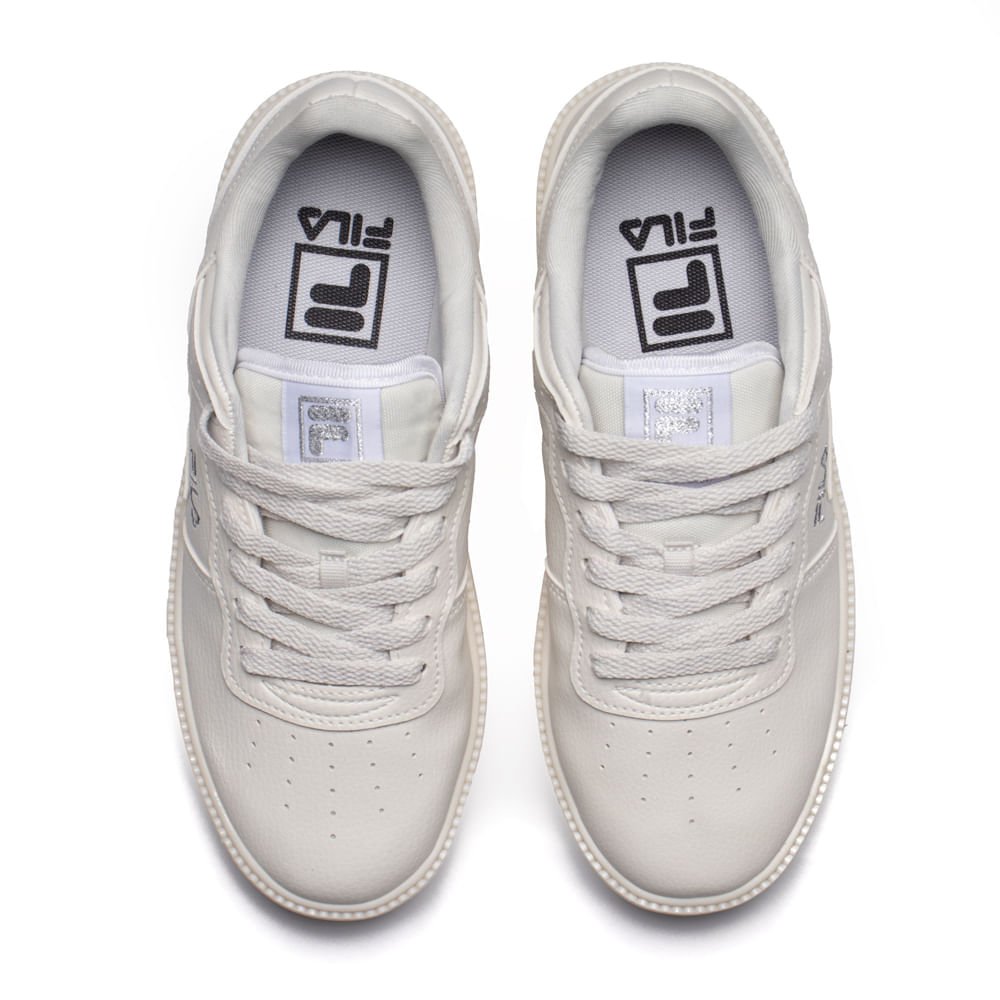 Tênis Feminino Fila Original Fitness Bold Branco/prata Branco 2