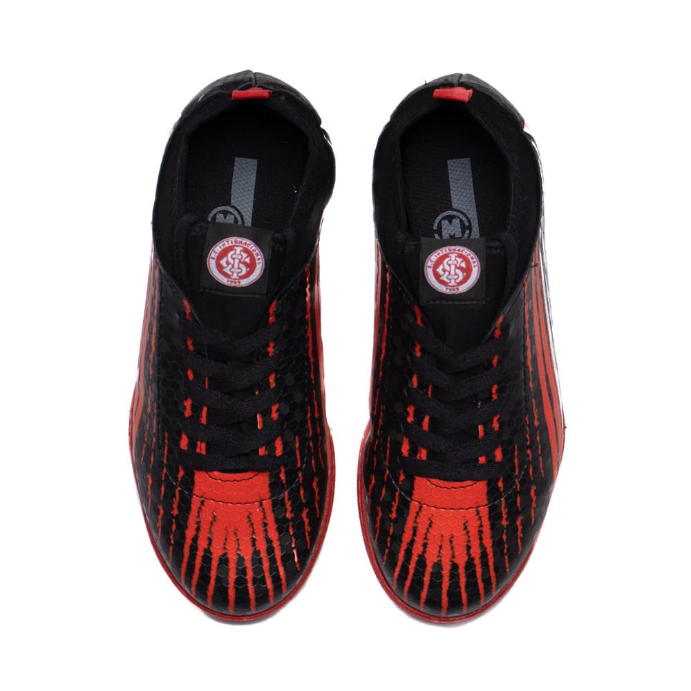 Chuteira Infantil Molekinho Inter Preto/Vermelho Preto 4