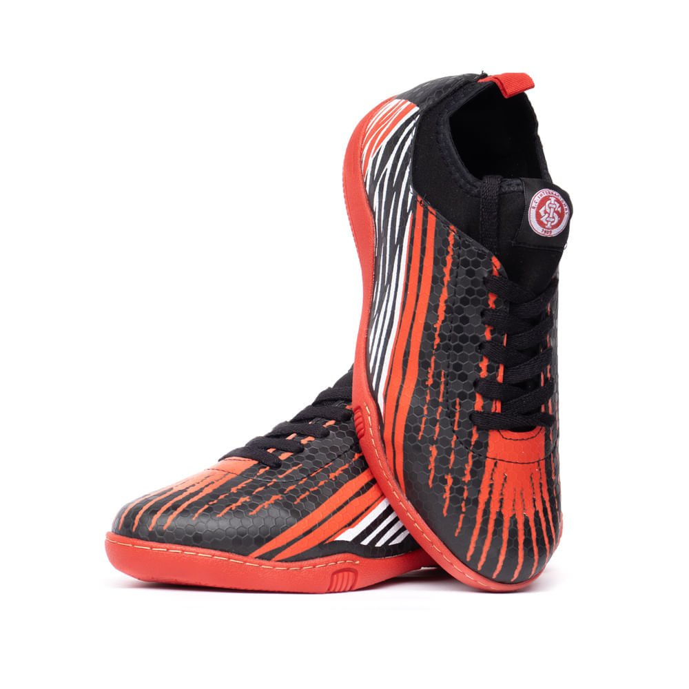 Chuteira Infantil Molekinho Inter Preto/Vermelho Preto 5