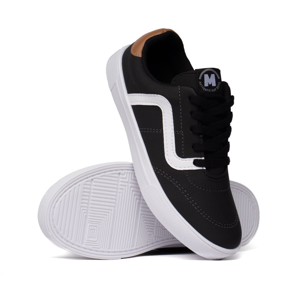 Tênis Infantil Molekinho Preto/Branco Branco 4