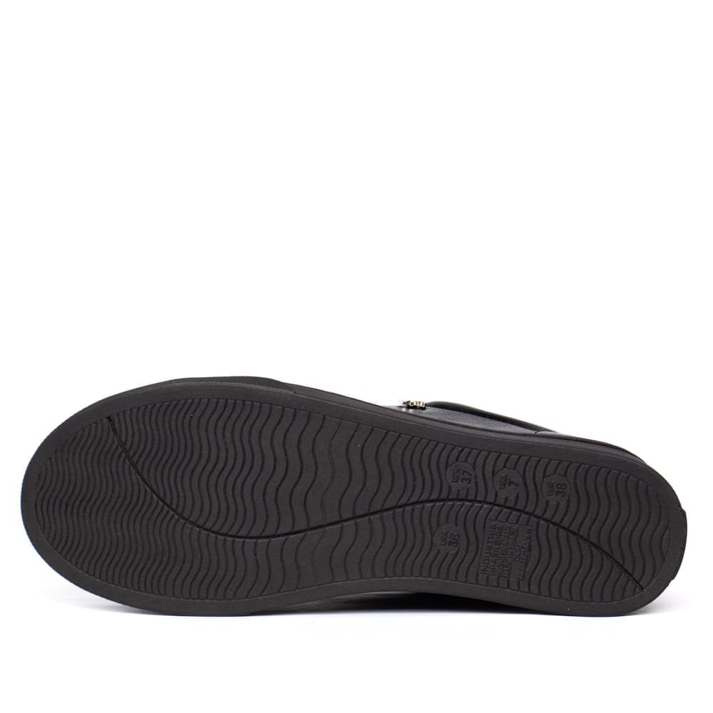 Tênis Feminino Via Marte Napa Casual Preto Preto 3