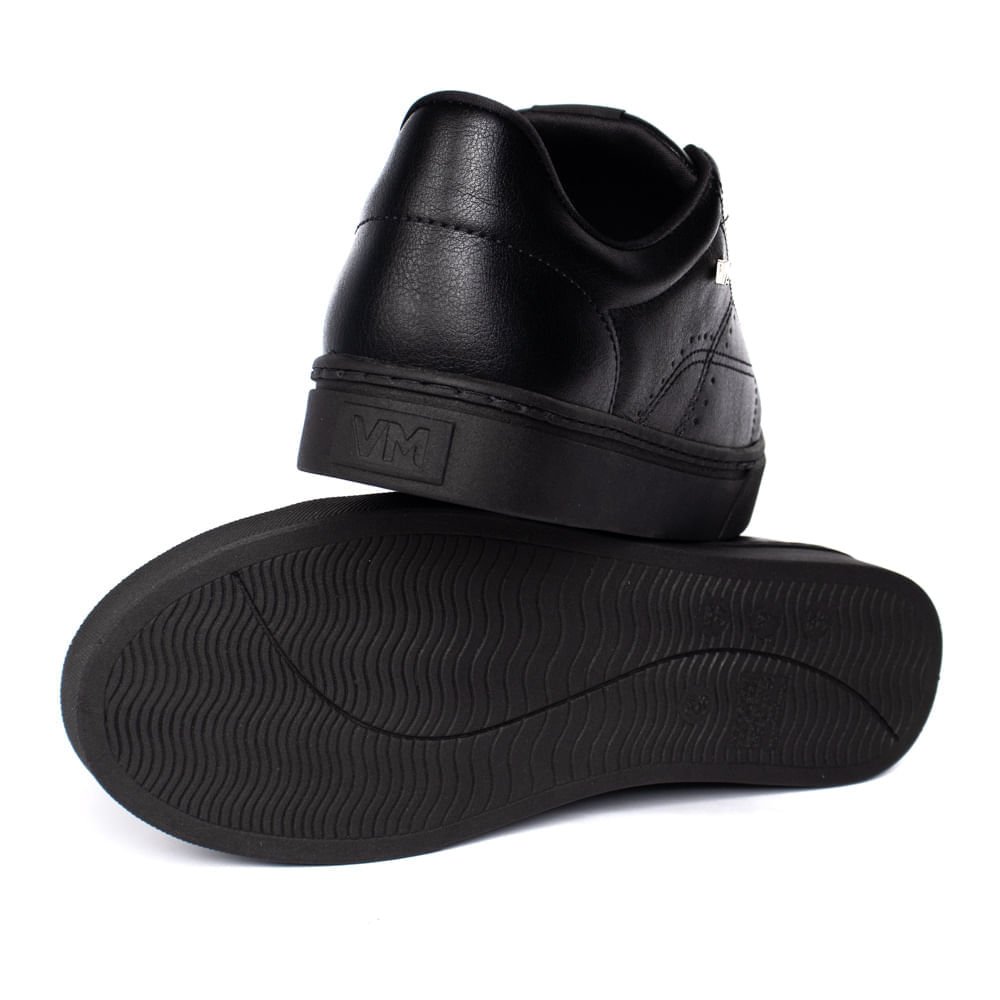 Tênis Feminino Via Marte Napa Casual Preto Preto 6