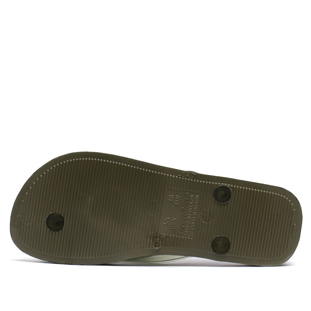 Chinelo Feminino Grendene Ipanema Animal Chic Verde/dourado Verde 3